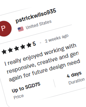 Client testimonial card