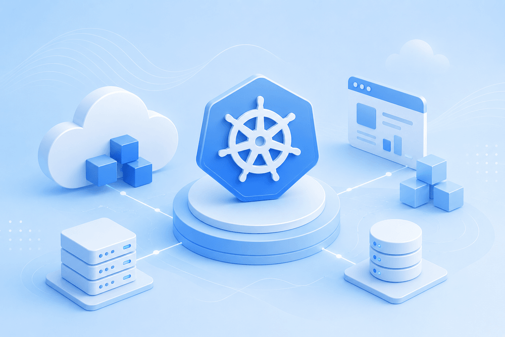 Kubernetes monitoring stack illustration